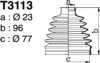 DEPA T3113 Bellow Set, drive shaft